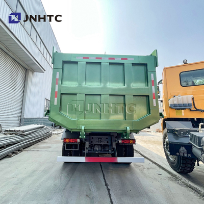 HOWO 6X4 371HP Green 20 Cubic Tipper Truck Dengan Badan Kargo Tipe U