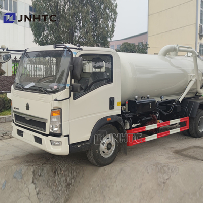 Sinotruk HOWO 4X2 Sewage Suction Truck Euro 3 Rhd LHD 5000 Liter