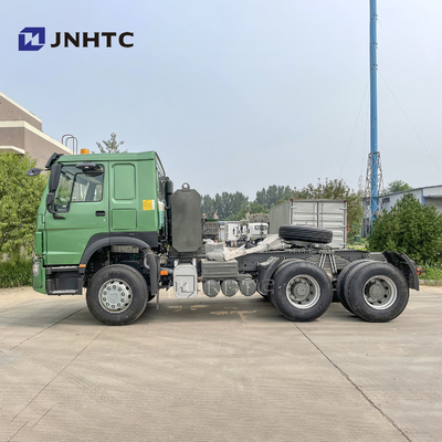 Sinotruk HOWO Euro2 30 Ton Truk Penggerak Utama 10 Roda 371HP Kepala Truk Traktor