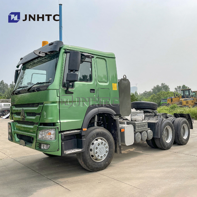 Sinotruk HOWO Euro2 30 Ton Truk Penggerak Utama 10 Roda 371HP Kepala Truk Traktor