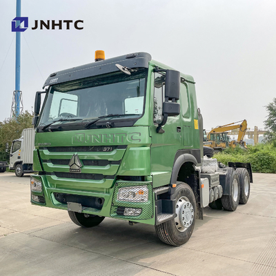 Sinotruk HOWO Euro2 30 Ton Truk Penggerak Utama 10 Roda 371HP Kepala Truk Traktor