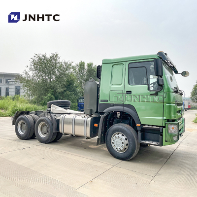 Sinotruk HOWO Euro2 30 Ton Truk Penggerak Utama 10 Roda 371HP Kepala Truk Traktor