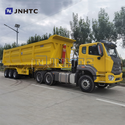 1/6 3 Gandar 4 Gandar Tipper Traktor Sisi Belakang Dump Trailer Dengan Silinder Hidraulik