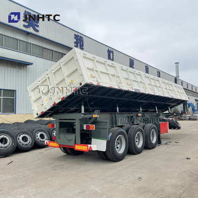 3 4 Gandar Sisi Dinding Pagar Kargo Semi Trailer 40T 60T Sisi Hidraulik Tipper