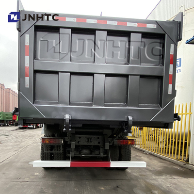 Truk Dump Tugas Berat Hitam 12 Roda 420hp Sinotruk Tipper Truck Model Baru
