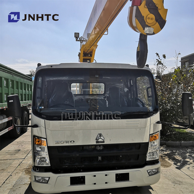 Sinotruk Howo 4X2 Truk Telescoping Boom Crane Ringan 5 Ton