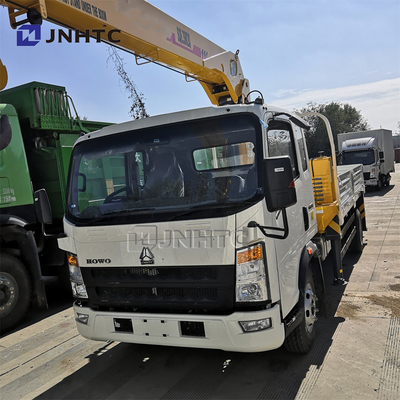 Sinotruk Howo 4X2 Truk Telescoping Boom Crane Ringan 5 Ton