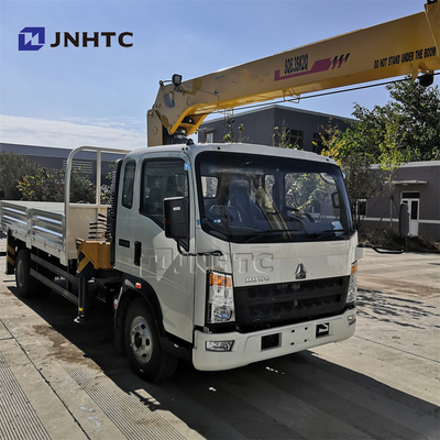 SINOTRUK HOWO 4X2 Truk Komersial Tugas Ringan Dengan Truk CRANE RHD 10 Ton