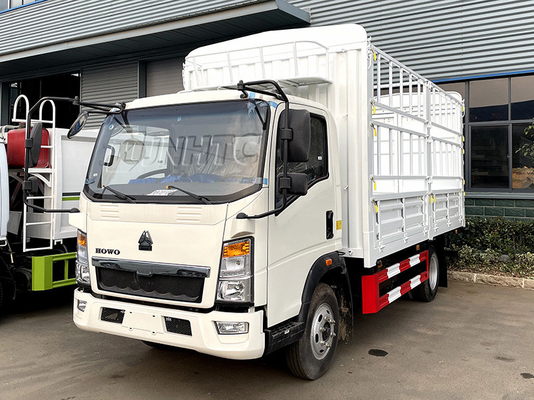 HOWO 4X2 5-10T Truk Komersial Tugas Ringan Truk Tempat Tidur Pasak