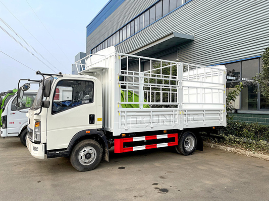 HOWO 4X2 5-10T Truk Komersial Tugas Ringan Truk Tempat Tidur Pasak