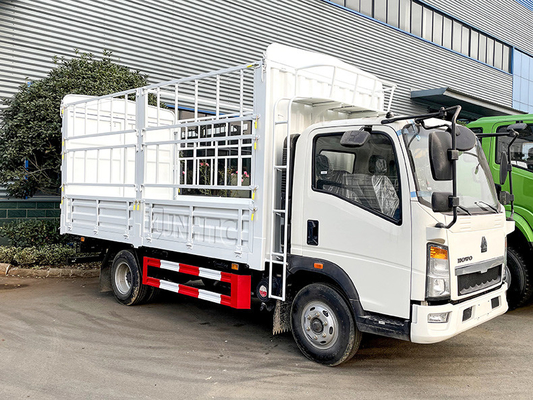 HOWO 4X2 5-10T Truk Komersial Tugas Ringan Truk Tempat Tidur Pasak