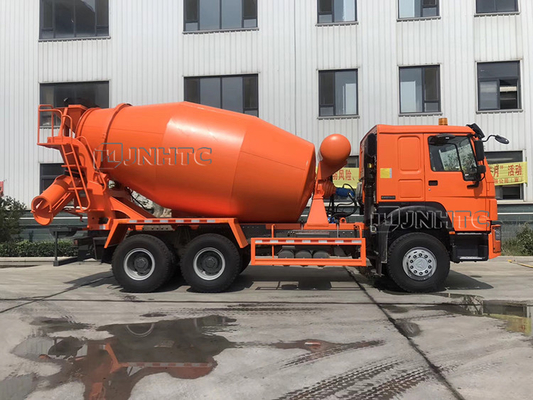 SINOTRUK HOWO Pemuatan Otomatis Mixer Beton 10 Wheeler 371hp 12m3