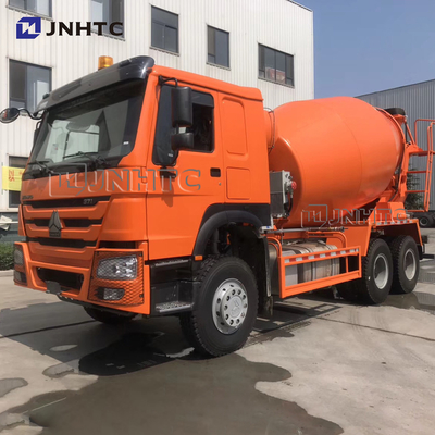 SINOTRUK HOWO Pemuatan Otomatis Mixer Beton 10 Wheeler 371hp 12m3