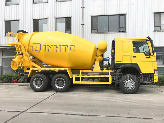 336hp Sinotruk Howo Truk Pengaduk Beton 10M3 6x4 10 roda Penggerak Tangan Kiri
