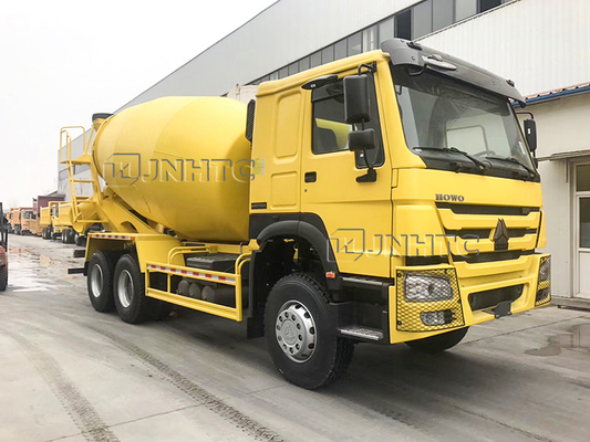 336hp Sinotruk Howo Truk Pengaduk Beton 10M3 6x4 10 roda Penggerak Tangan Kiri