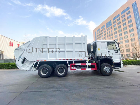 6x4 10 Roda 16CBM Waste Compactor Truck Hanging Bucket