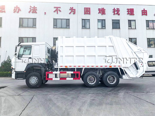 6x4 10 Roda 16CBM Waste Compactor Truck Hanging Bucket