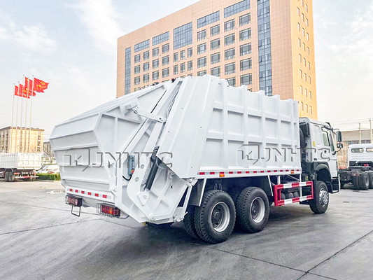Truk Pemadat Sampah Keranjang Gantung 16CBM Sinotruk Howo
