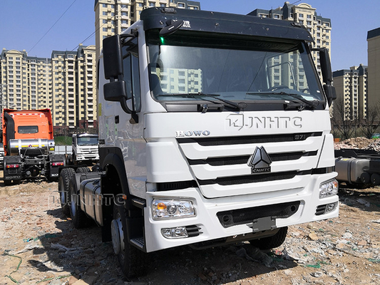 Sinotruk 3,5 inci Euro2 10 roda 371 Kepala Truk Kanan HOWO Trailer Head 50Ton