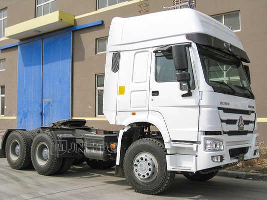 LHD Howo 6x4 10 Roda Mesin Diesel Truk Penggerak Utama 371hp 420hp