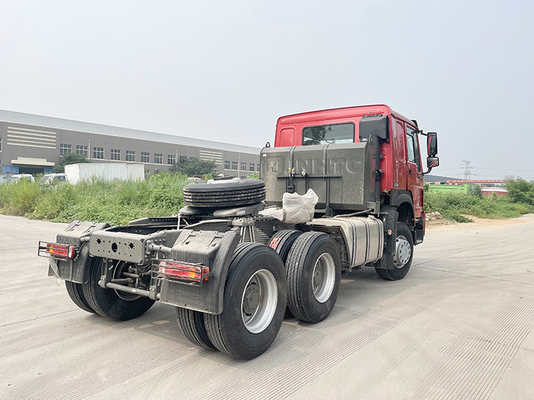 6x4 3,5 inci Euro2 Sinotruk Howo 371 Truk Traktor 10 Roda Kepala Traktor