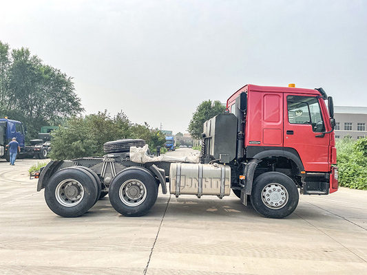 6x4 3,5 inci Euro2 Sinotruk Howo 371 Truk Traktor 10 Roda Kepala Traktor