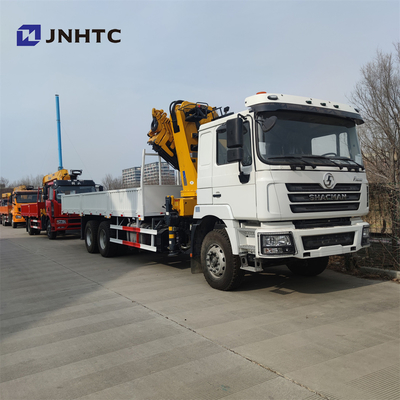Shacman 8x4 F3000 12 Ton Truck Mounted Crane 4 lengan lurus 12 roda
