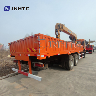 SHACMAN Flat Bed Telescopic Truck Mounted Crane 4 Boom 10 Ton 3 Bagian