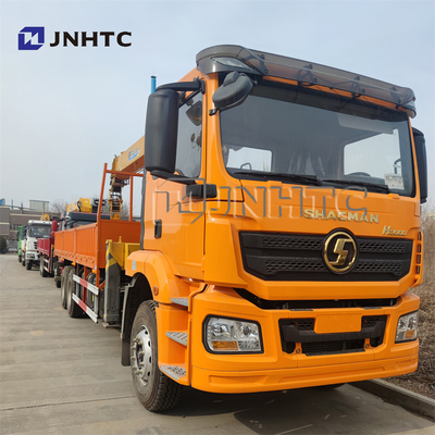 SHACMAN Flat Bed Telescopic Truck Mounted Crane 4 Boom 10 Ton 3 Bagian