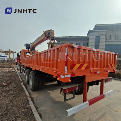 SHACMAN Flat Bed Telescopic Truck Mounted Crane 4 Boom 10 Ton 3 Bagian