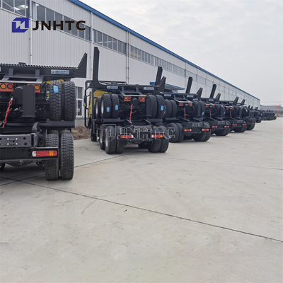 Kayu Log Membawa 6x4 Prime Mover Truck Jenis Bahan Bakar Diesel