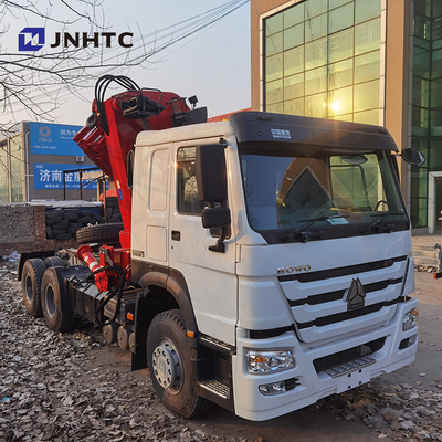 371hp 8 Ton Telescopic Crane Truck Sinotruk HOWO 6x4 40t 10 Roda