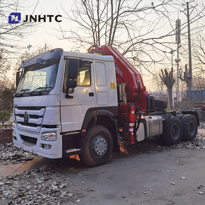 371hp 8 Ton Telescopic Crane Truck Sinotruk HOWO 6x4 40t 10 Roda