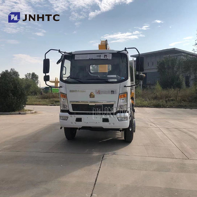 Flat Plate Cargo Truck Mounted Crane Sinotruk HOWO 4x4 Penggerak Semua Roda