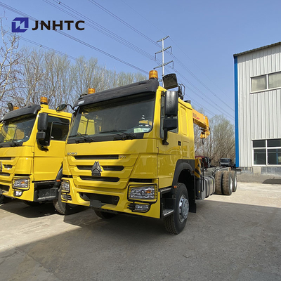 Sinotruk Crane Boom Truck 6x4 10 Roda 12 Ton Lengan Lurus