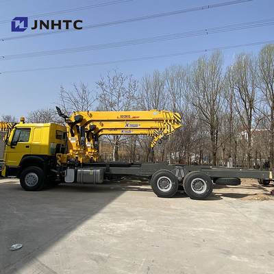 Sinotruk Crane Boom Truck 6x4 10 Roda 12 Ton Lengan Lurus