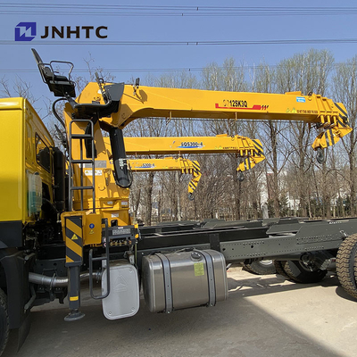 Sinotruk Crane Boom Truck 6x4 10 Roda 12 Ton Lengan Lurus