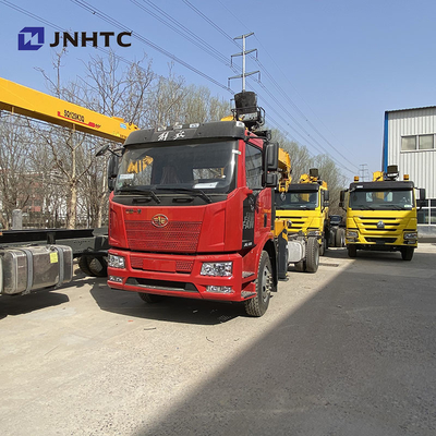 FAW 4X2 Drive Wheel Crane Boom Truck Dengan 6 - 10 Ton