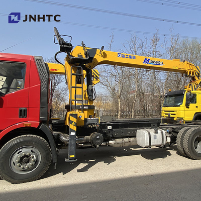FAW 4X2 Drive Wheel Crane Boom Truck Dengan 6 - 10 Ton