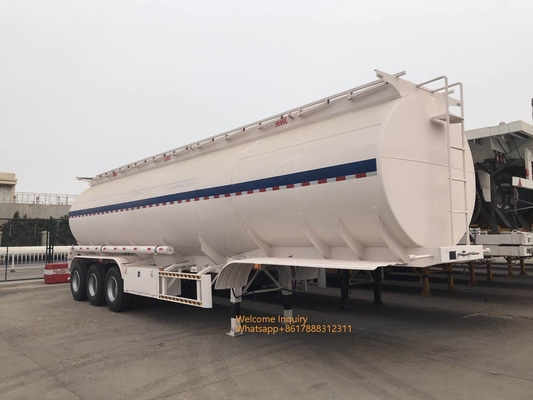 40000 - 60000 Liter Tangki Bahan Bakar Semi Trailer 3 Gandar Untuk Transportasi Minyak Diesel