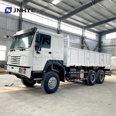 HOWO 371HP 6X6 4x4 Drive Truk Kargo Plat Kolom Dropside Gate