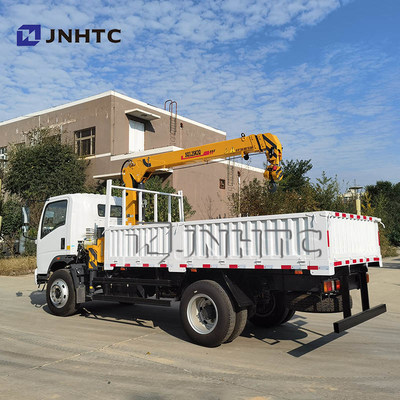 Sinotruk Howo Homan 6 Roda 4x2 Truk Kargo Dropside Dengan Derek 3.2t