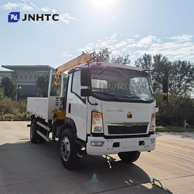 Sinotruk Howo Homan 6 Roda 4x2 Truk Kargo Dropside Dengan Derek 3.2t