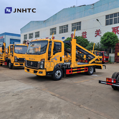 HOWO Light Towing 2 Double Deck Flatbed Road Rescue Wrecker Tow Truck