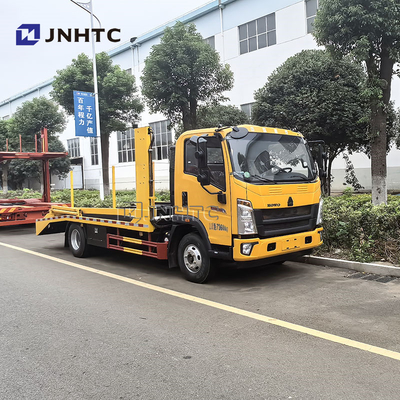HOWO Ringan Double Deck Flatbed Jalan Penyelamat Wrecker Truk Tarik Untuk Dijual