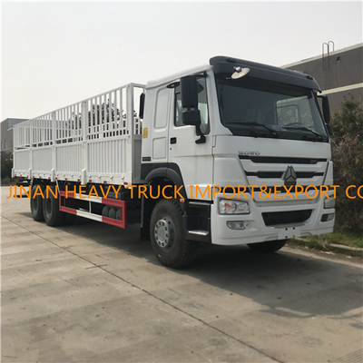 Sinotruk 336hp 371hp 6X4 HOWO Trailer Truk Kargo Berat 10 Wheeler Flatbed Truck